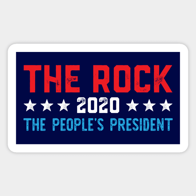 The Rock 2020: The People's President Sticker by zubiacreative